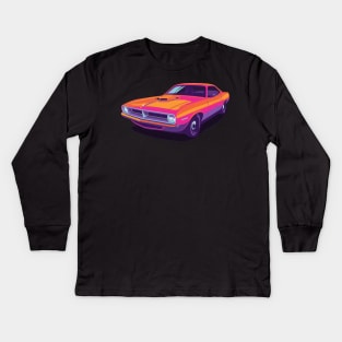 1970 Plymouth Barracuda Kids Long Sleeve T-Shirt